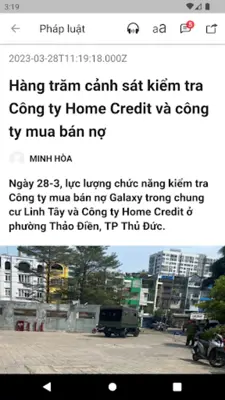 Tuổi Trẻ Online android App screenshot 1